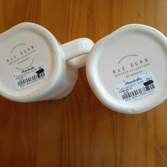 Rae Dunn Coffee Cup Mug Mr And Mrs Set Farmhouse - Picture 3 of 4